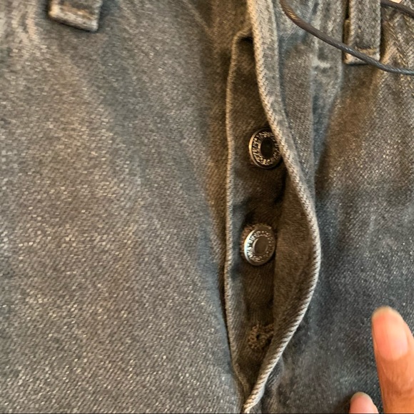 Levi’s Premium 501 Skinny Black Distressed Jeans - Picture 9 of 13